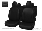 Чехлы Nissan X-Trail II 2007-2015 г. (T31) - черная экокожа + черная алькантара "Оригинал"