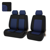 Чехлы PSV Elegant Next TRANSIT (Чёрный-Синий), ромб + экокожа