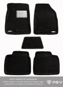 Коврики VW Touareg I 2002-2010 г. - 3D Pradar (с мет. подп.) черный "Sotra"   