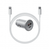 Комплект для быстрой зарядки USB Lightning - USB TypeC  Белый UCC-2-40-CB-710aU8(1.0)-01 "WIIIX"