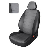 Чехлы Ford Focus II 2005-2011 г. - (Ghia, Titanium) черно-серый аригон "Классика"