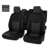 Чехлы Ford EcoSport 2014-2021 г. - черно-серая экокожа "Оригинал"