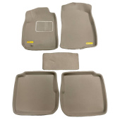 Коврики Mitsubishi Outlander I 2002-2008 г. - 3D бежевый "Kagu"