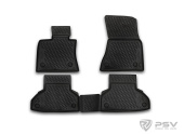 Коврики BMW X6 (F16) 2014-2020 г. - борт. чер "Autofamily" 