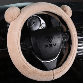 Оплетка на руль иск. мех PSV MISHKA Lux (Бежевый) M