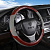 Оплетка на руль PSV WOOD (Серый) XL, экокожа 