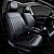 Чехлы PSV Elegant Next 2 FRONT (Черный/Ромб черный/отстрочка черная), ромб + экокожа