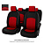 Чехлы Mazda 3 II 2008-2013 г. - Sd черно-красная экокожа "Оригинал"