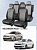Чехлы VW Polo V 2009-2020 г. - Седан (деленная спинка), велюр серый (терморомб Romb) "Статус"