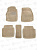 Коврики Mitsubishi Galant IX 2003-2012 г. - 3D бежевый "Tufted"