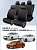 Чехлы Hyundai Solaris II/Kia Rio IV 2017-2022 г./Solaris HS 2022-> Седан (Comfort/Prestige, дел. спинка), перфорация, черный/отстрочка черная "Статус"