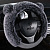 Оплетка на руль искусственный мех PSV MISHKA Premium (Черно-Серый/Серый) M