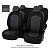 Чехлы Chevrolet Aveo II 2011-2020 г. - черно-серая экокожа *Оригинал*