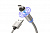 Кабель для зарядки магнитный с USB для micro-USB серебряный CBM980-UMU-10S "WIIIX"