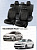 Чехлы VW Polo V 2009-2020 г. - Седан (деленная спинка), велюр черный (терморомб Sota) "Статус"