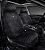 Накидки 5D PSV Velur 2 FRONT (Черный/Отстрочка Красная), на передние сиденья, велюр 