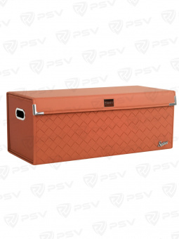 Саквояж органайзер в багажник и домашнего использования PSV Santorini Braid Plus (30х30х75 см) Коричневый, экокожа (дерево) "XL"