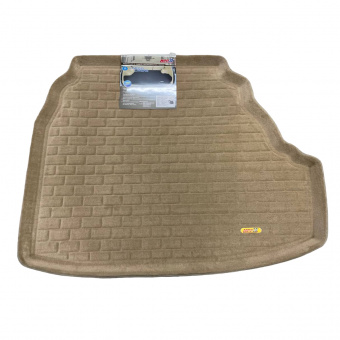 Коврик багажника Toyota Camry (XV30) 2001-2006 г. - 3D бежевый "Tufted"