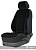 Чехлы  Toyota Camry V30 2001-2006 г. - черный к/з + бордовый флок "Экстрим" ЭЛиС