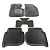 Коврики VW Touran I 2003-2010 г. - 3D серый "Tufted"