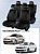 Чехлы VW Polo V 2009-2020 г. - Седан (деленная спинка), велюр черный (терморомб Kub) "Статус"