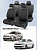 Чехлы VW Polo V 2009-2020 г. - Седан (деленная спинка), черный/отстрочка черная (Тройка) "Статус"