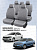 Чехлы Skoda Rapid 2012-> / VW Polo VI 2020-> серый (Loto) "Статус"
