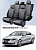 Чехлы Skoda Octavia А7 2013-2020 г. - (Active/Ambition) без заднего подлокотника, черно-серый (Loto) "Статус"