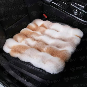 Накидки искусственный мех Rex Lux PAD 45Х45  (Бело-Коричневый), 1 шт.