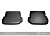 Коврики Nissan Qashqai+2 2008-2013 г. - 2 задних, борт. чер "АВС"