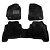 Коврики Hyundai Santa Fe II 2006-2010 г. - 3D черный "Royal Magic Mat"
