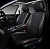 Накидки PSV Asterion PRO 2 FRONT (Черный/Отстрочка коричневая), на передние сиденья (2 шт.)