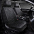 Накидки 5D PSV Skin 2 FRONT (Черный/Отстрочка белая), на передние сиденья, мокрая кожа