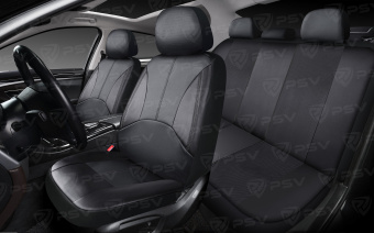 Чехлы PSV Imperial Next (Черный/отстрочка черная), экокожа