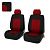 Чехлы PSV Elegant Next 2 FRONT (Черный-Красный), ромб + экокожа
