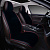 Накидки PSV искусственный мех Brink Mutton 2 FRONT 128x56/47x25 (Черный/Кант красный), 2 шт. 