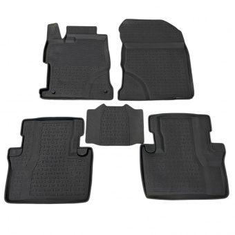 Коврики Honda Civic IX (4D) 2011-2016 г. -  Sd резиновый c выс. борт. "Seintex"