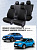 Чехлы Renault Logan/Sandero/Stepway 2012-> деленная спинка, черный/отстрочка черная (Loto) "Статус"