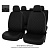 Чехлы VW Golf V, VI/Jetta V 2003-2012 г. - РОМБ/отстрочка белая, черная экокожа *Оригинал*