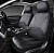Чехлы PSV Imperial Next 2 FRONT  (Черный/отстрочка белая), экокожа