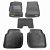 Коврики Honda Accord VII 2002-2008 г. - V6, USA 3D серый "Tufted"