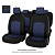 Чехлы Mazda 3 II 2008-2013 г. - Sd черно-синяя экокожа "Оригинал"