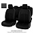 Чехлы VW Golf VII 2012-2020 г. - (Comfortline) черный/отстрочка белая, экокожа "Оригинал"