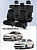 Чехлы VW Polo V 2009-2020 г. - Седан (деленная спинка), велюр черный (терморомб Kvadrat) "Статус"
