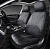 Чехлы PSV Imperial Next 2 FRONT  (Черный/отстрочка белая), экокожа
