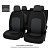 Чехлы VW Golf V, VI/Jetta V 2003-2012 г. - черно-серая экокожа *Оригинал*