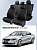 Чехлы Skoda Octavia А7 2013-2020 г. - (Active/Ambition) без заднего подлокотника, черный/отстрочка черная (Loto) "Статус"