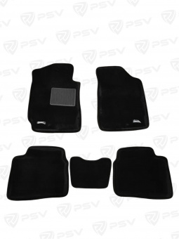 Коврики Hyundai i30 I 2007-2012 г. - 3D черный "Royal Magic Mat"