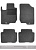Коврики BMW 7 (E65/66) 2001-2008 г. - текстиль серый "Robust"