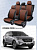 Чехлы Hyundai Creta I 2016-2021 г. - перфорация, черно-коричневый "Статус"